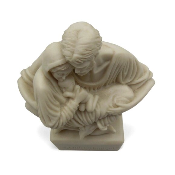 TIMOTHY SCHMALZ Holy Family A Quiet Moment 90s Figurine Canada Vintage 7x5" - Picture 11 of 13